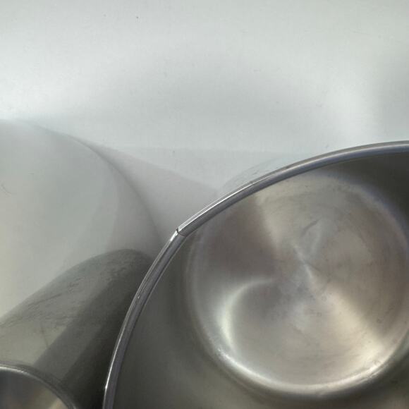 Revere Ware Set 3 Stainless Steel Canisters MCM Lucite Tops Storage Stackable - Picture 10 of 16